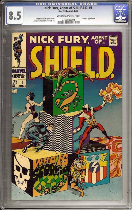 Nick Fury, Agent of SHIELD #1 CGC 8.5 ow/w