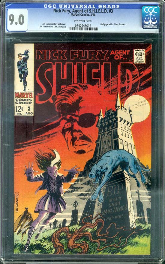 Nick Fury, Agent of SHIELD #3 CGC 9.0ow