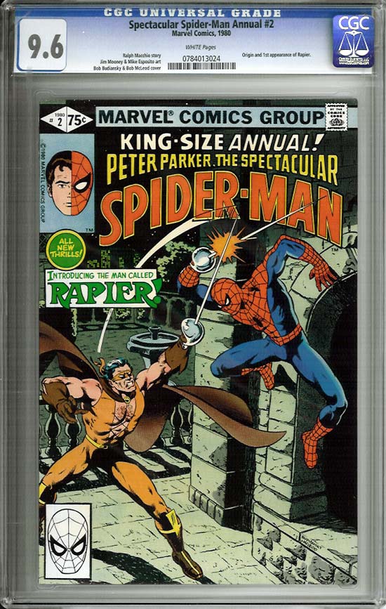 Spectacular Spider-Man Annual #2 CGC 9.6 w Winnipeg