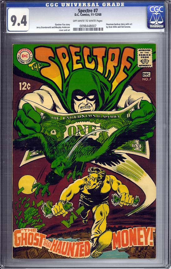 Spectre #7 CGC 9.4ow/w