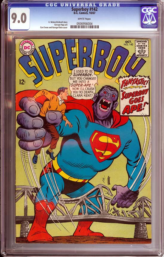 Superboy #142 CGC 9.0 w