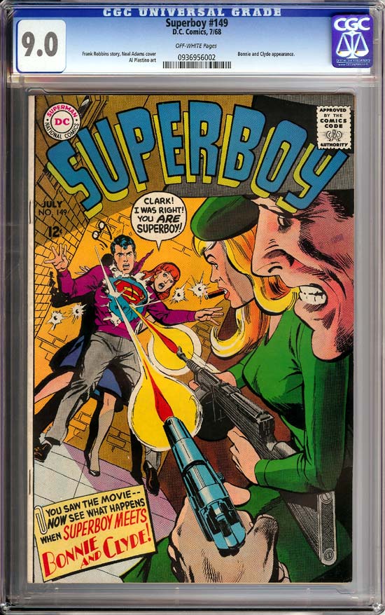 Superboy #149 CGC 9.0 ow