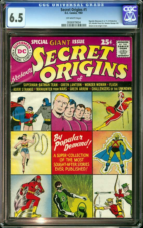 Secret Origins #1 CGC 6.5 ow