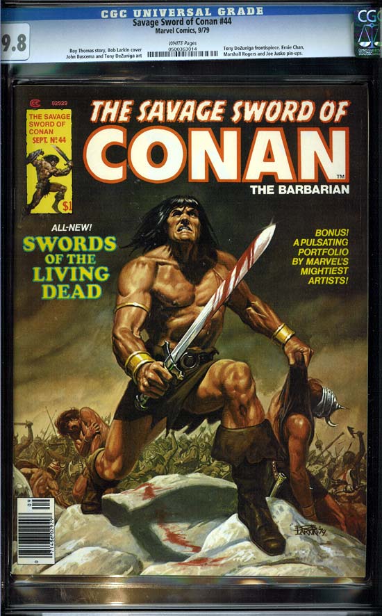 Savage Sword of Conan #44 CGC 9.8w