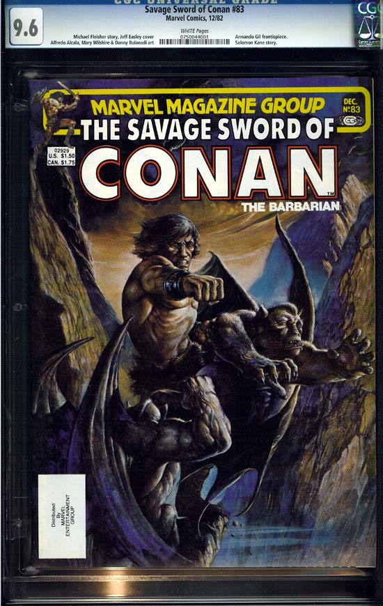 Savage Sword of Conan #83 CGC 9.6w