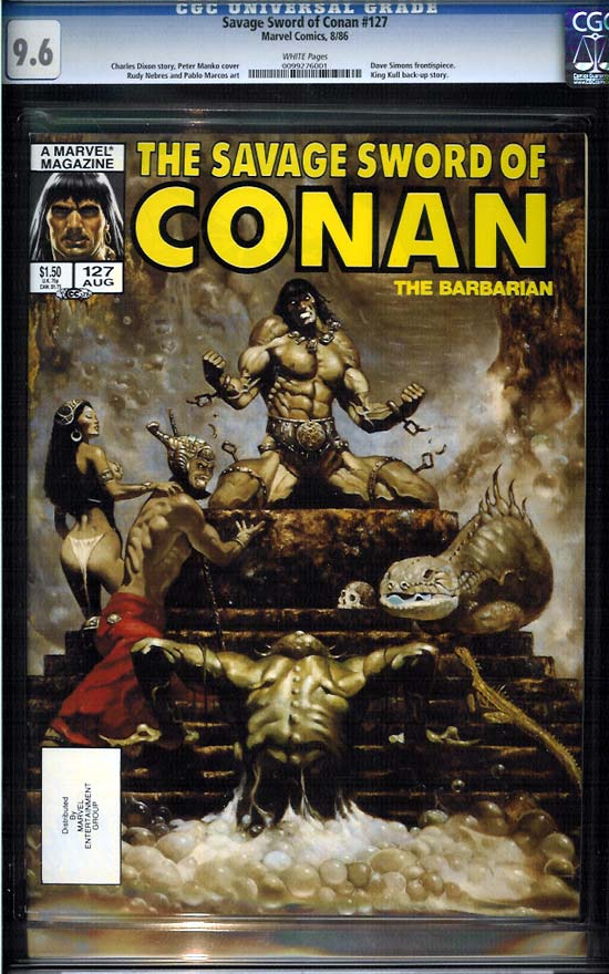 Savage Sword of Conan #127 CGC 9.6 w