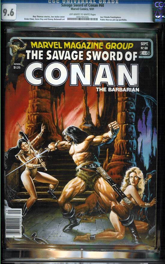 Savage Sword of Conan #68 CGC 9.6 ow/w