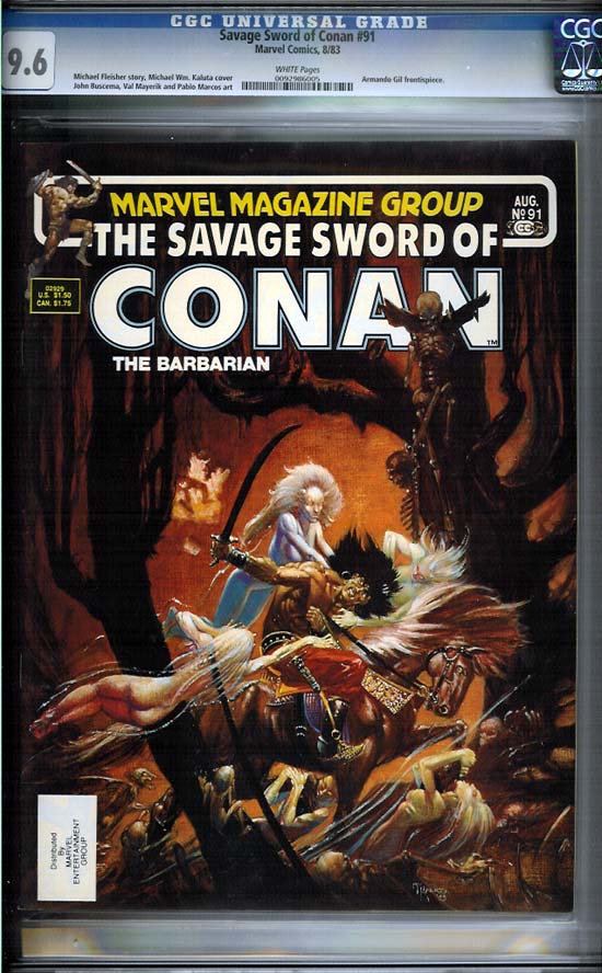 Savage Sword of Conan #91 CGC 9.6 w