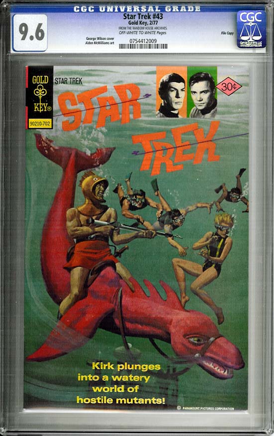 Star Trek #43 CGC 9.6 ow/w File Copy