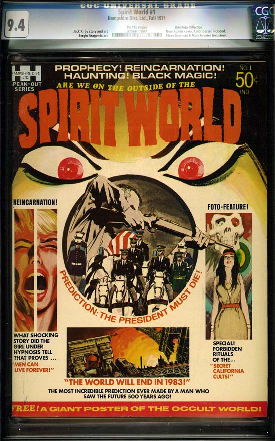 Spirit World #1 CGC 9.4w Don Rosa Collection