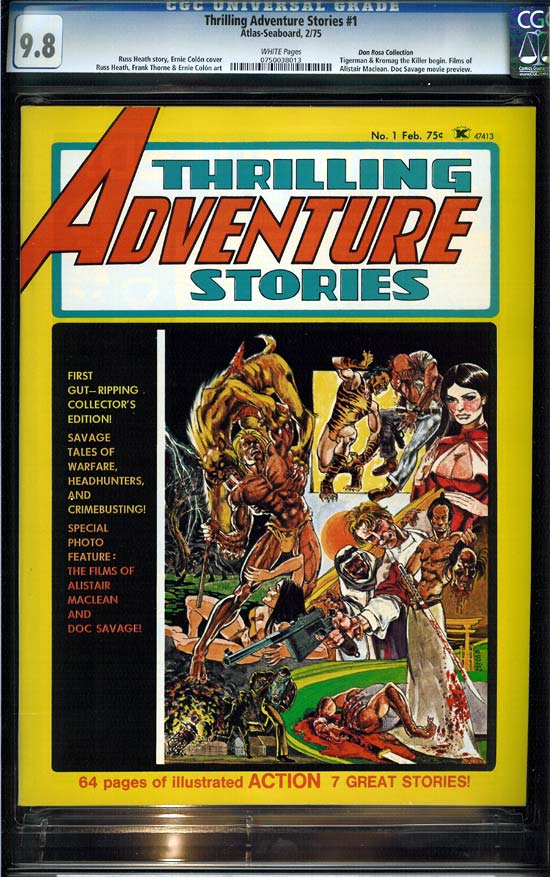 Thrilling Adventure Stories #1 CGC 9.8w Don Rosa Collection