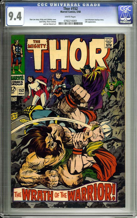 Thor #152 CGC 9.4 w