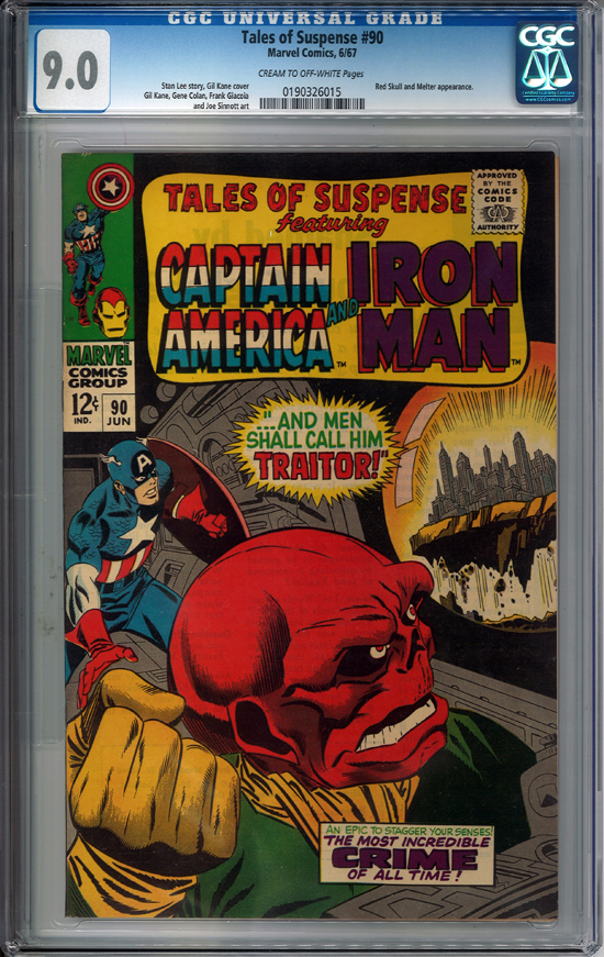 Tales of Suspense #90 CGC 9.0 cr/ow