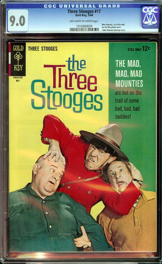 Three Stooges #17 CGC 9.0 ow/w Three Rivers Collection