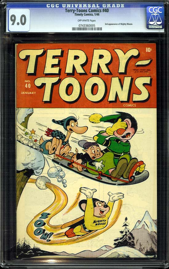 Terry-Toons Comics #40 CGC 9.0 ow