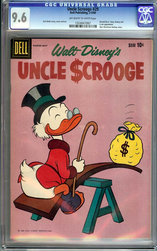 Uncle Scrooge #29 CGC 9.6 ow/w