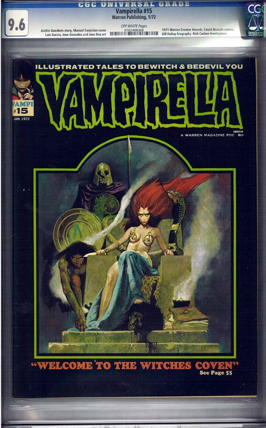 Vampirella #15 CGC 9.6ow