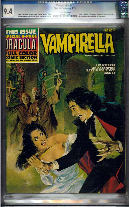 Vampirella #22 CGC 9.4ow