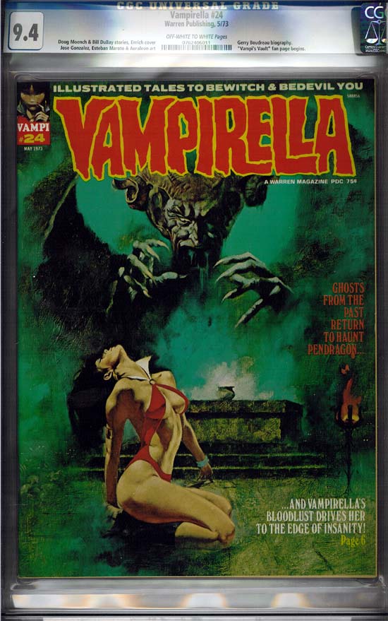 Vampirella #24 CGC 9.4ow/w