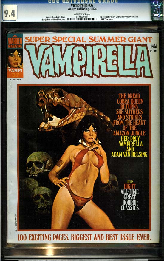 Vampirella #37 CGC 9.4ow