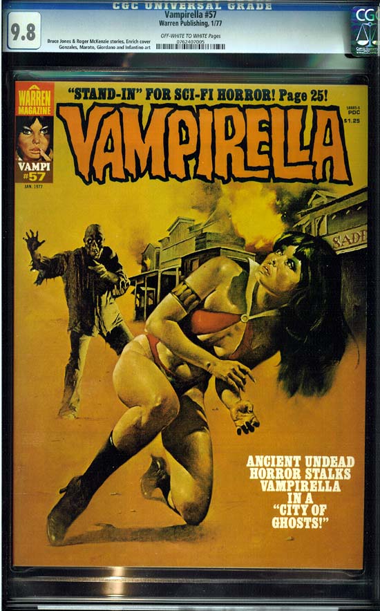 Vampirella #57 CGC 9.8ow/w