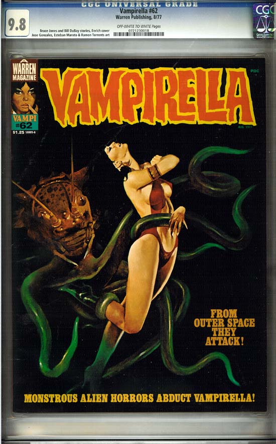 Vampirella #62 CGC 9.8 ow/w