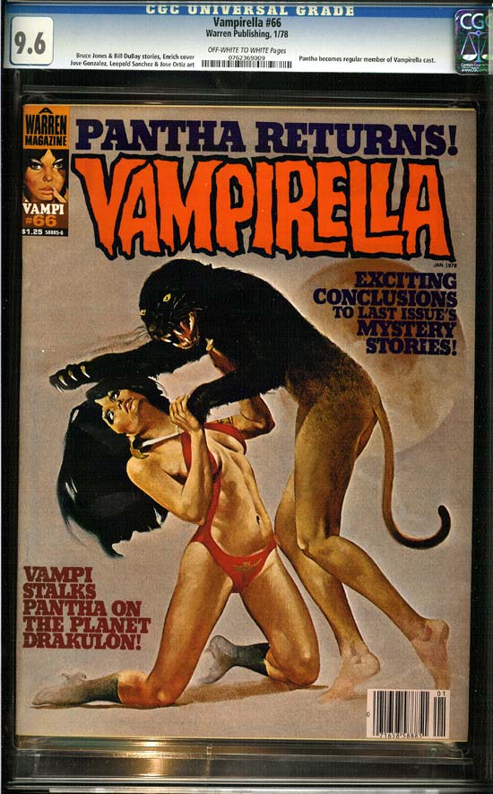 Vampirella #66 CGC 9.6ow/w