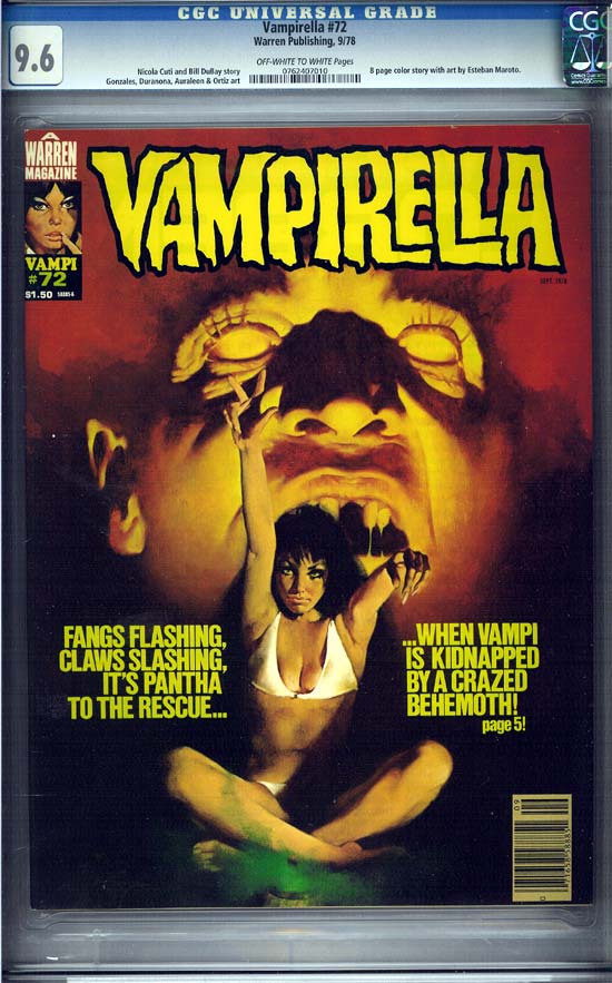 Vampirella #72 CGC 9.6ow/w