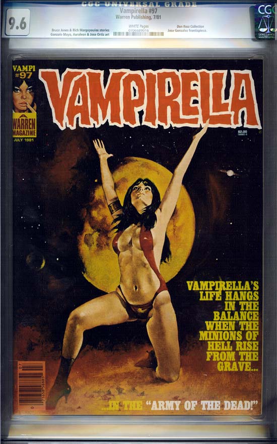 Vampirella #97 CGC 9.6 w Don Rosa Collection