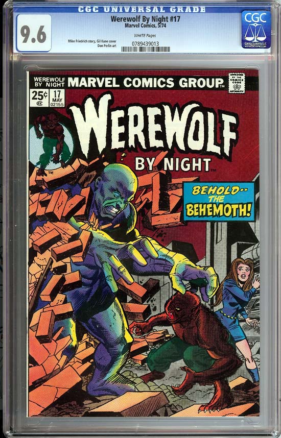 Werewolf By Night #17 CGC 9.6 w