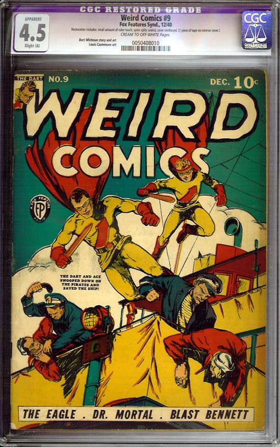 Weird Comics #9 CGC 4.5 cr/ow