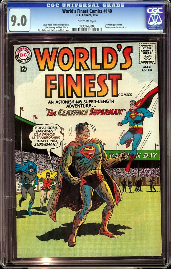 World's Finest Comics #140 CGC 9.0 ow