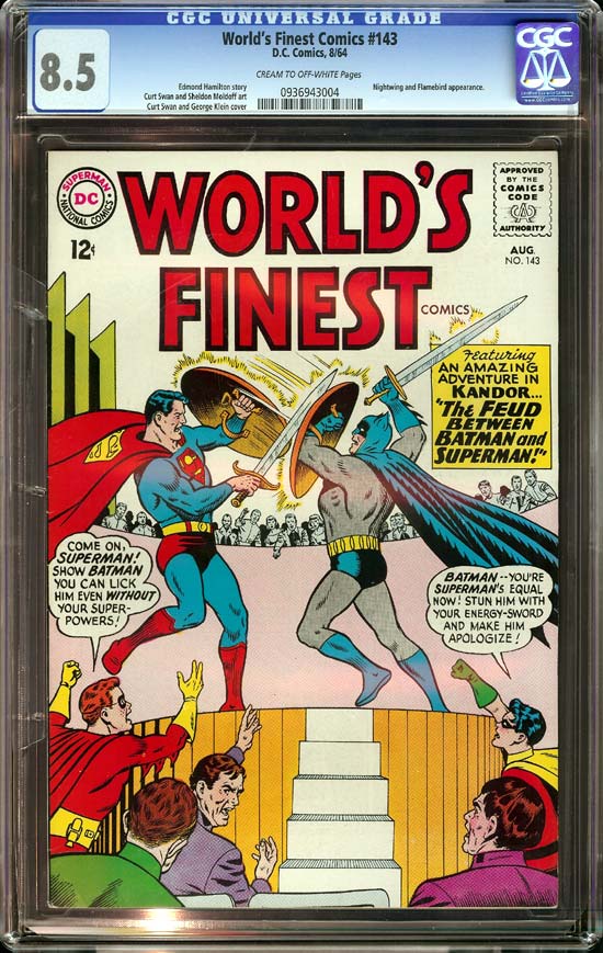 World's Finest Comics #143 CGC 8.5 cr/ow