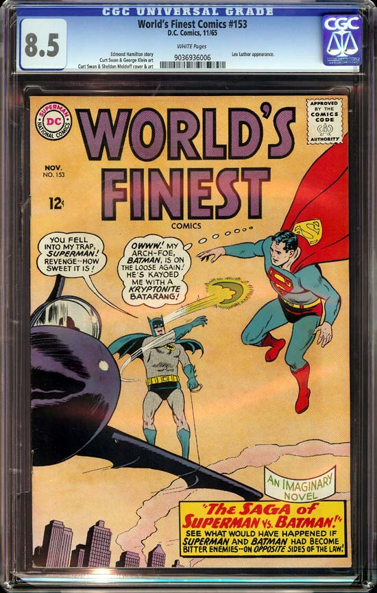 World's Finest Comics #153 CGC 8.5 w