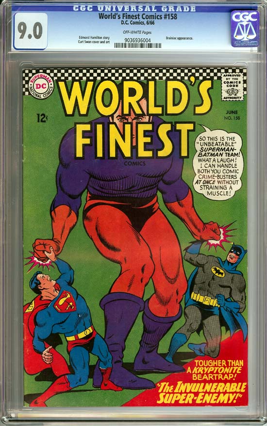 World's Finest Comics #158 CGC 9.0 ow