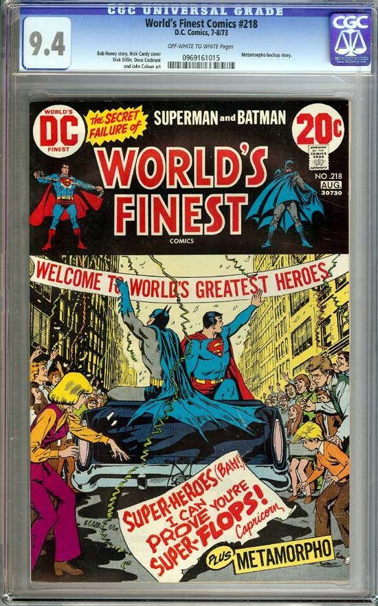 World's Finest Comics #218 CGC 9.4 ow/w