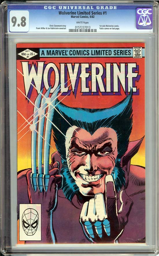 Wolverine Limited Series #1 CGC 9.8 w