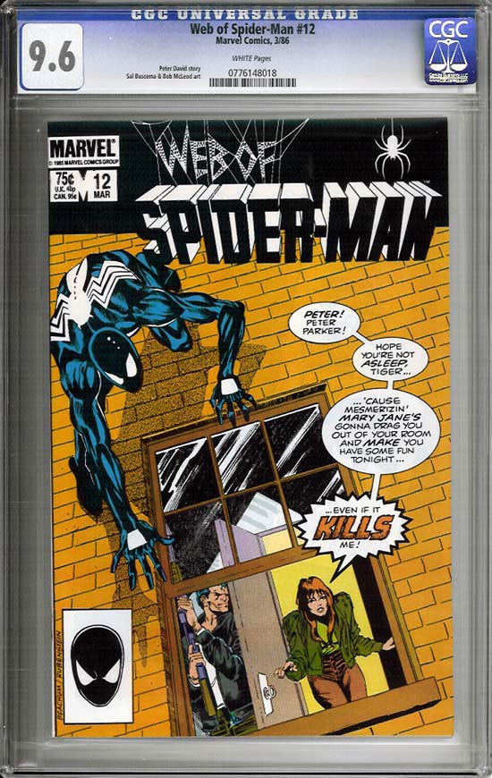 Web of Spider-Man #12 CGC 9.6w