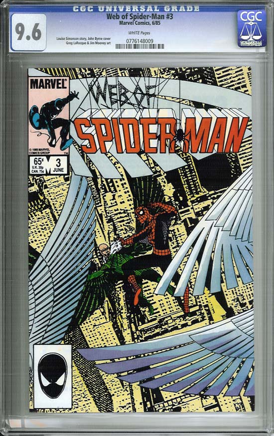 Web of Spider-Man #3 CGC 9.6w