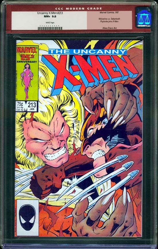 Uncanny X-Men #213 CGC 9.8 w