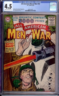 Auction Highlight: All-American Men of War #36 4.5 Cream to Off-White