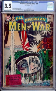 Auction Highlight: All-American Men of War #51 3.5 Cream to Off-White