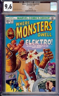 Auction Highlight: Where Monsters Dwell #22 9.6 White
