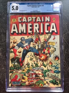 Auction Highlight: Captain America Comics #33 5.0 Off-White