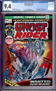 Auction Highlight: Ghost Rider #1 9.4 White