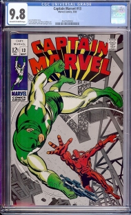 Auction Highlight: Captain Marvel #13 9.8 Off-White to White