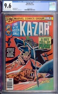 Auction Highlight: Ka-Zar #17 9.6 Cream to Off-White