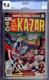 Auction Highlight: Ka-Zar #18 9.6 Off-White