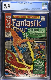 Auction Highlight: Fantastic Four Annual #4 9.4 Off-White to White
