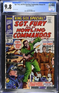 Auction Highlight: Sgt. Fury and His Howling Commandos Annual #5 9.8 Off-White to White